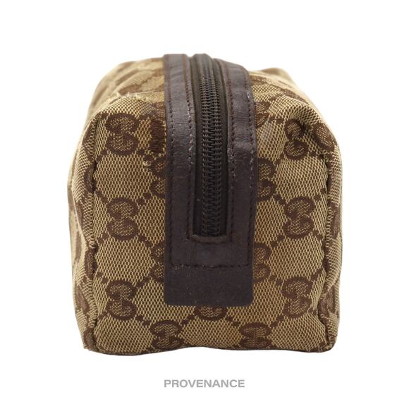 🔴 Gucci Zip Pouch - GG Canvas Brown - Picture 7 of 10